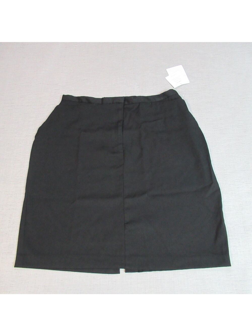 Emma James Skirt Womens Size 16 Black A Line Stretch Work Basic Classic NWT